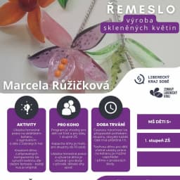 01 Výroba skleněných květin Marcela Růžičková